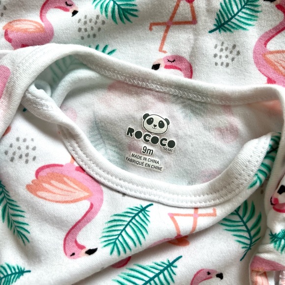 SET OF 3 NEW Rococo Baby Girl 9M Rompers Tropical - Picture 5 of 5